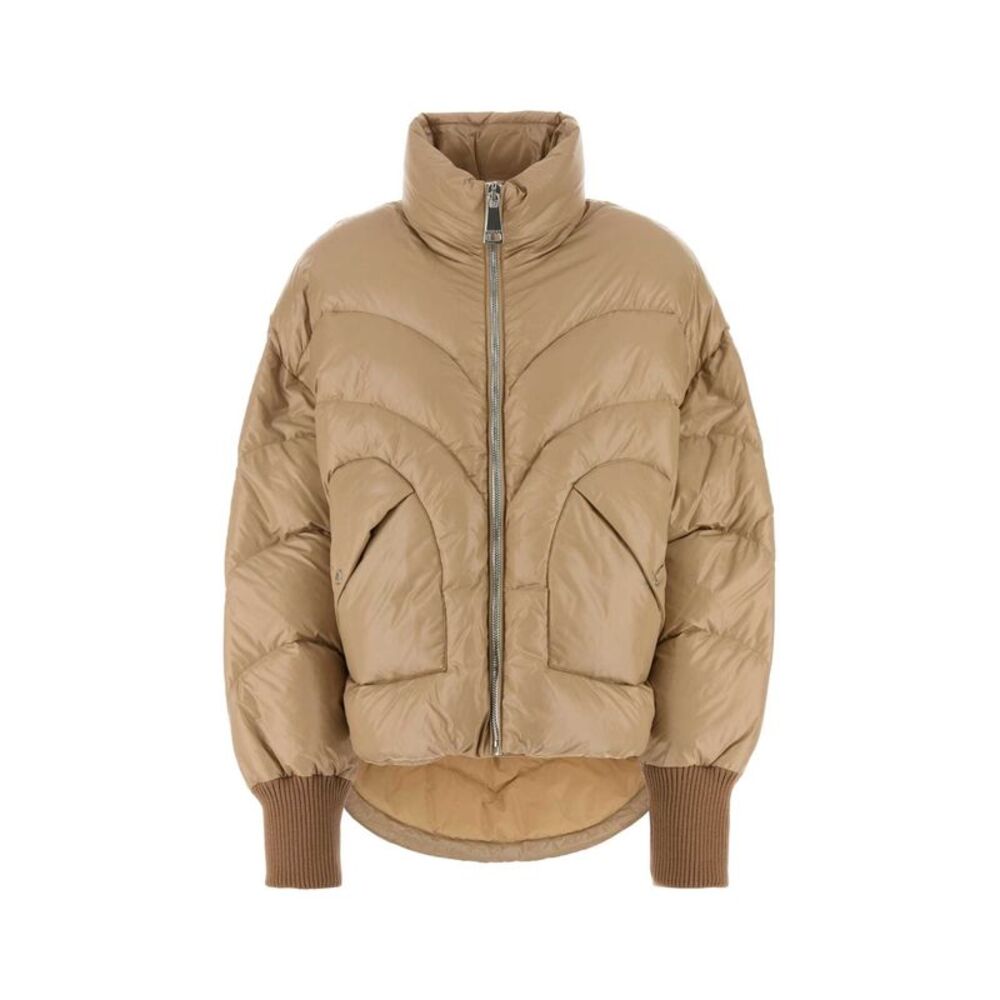Khrisjoy Women Beige Nylon Down Jacket